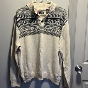 Chaps like new sweater with blue details